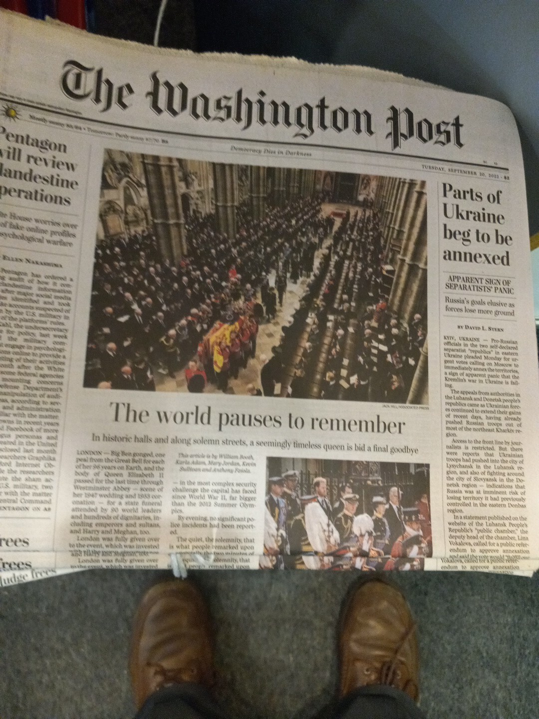 The Washington Post Tuesday September 20 2022