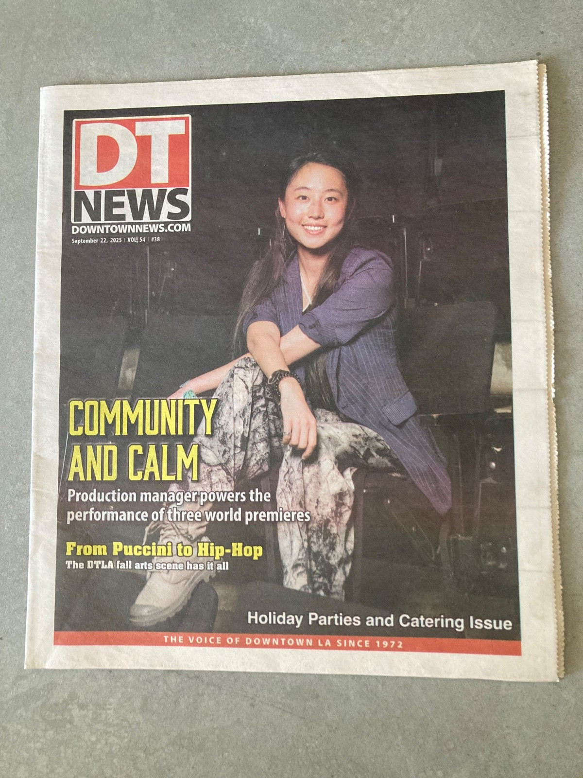 DT NEWS DOWNTOWN LA Vol 54 #38 Sept 25 2025 DTLA Holiday Parties Puccini Hip Hop