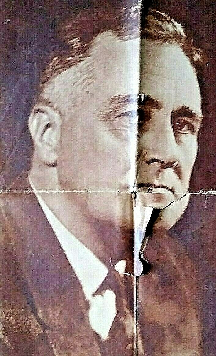 1936 “FRANKLIN D ROOSEVELT RE-ELECTED PRESIDENT” Newspaper