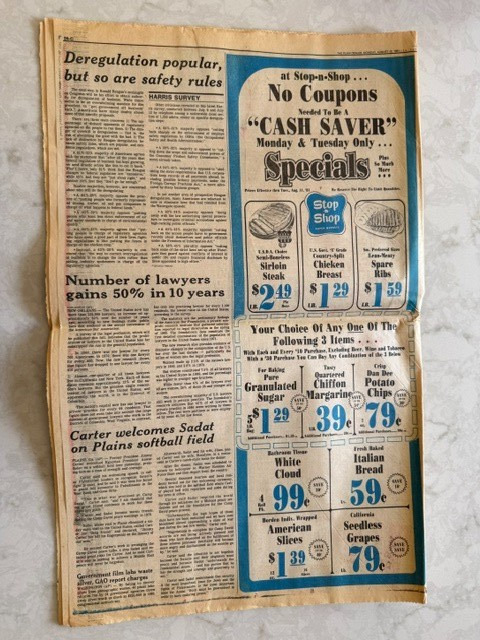 Cleveland Plain Dealer newspaper, Sec A/B/C, August 10, 1981, MLB All-Star Game