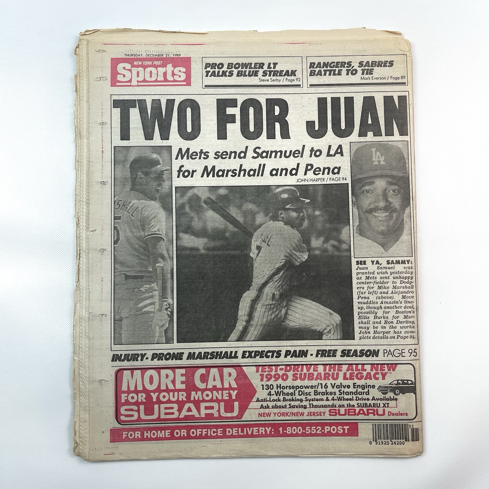 New York Post December 21 1989 Manuel Noriega Where Is the Rat Newspaper
