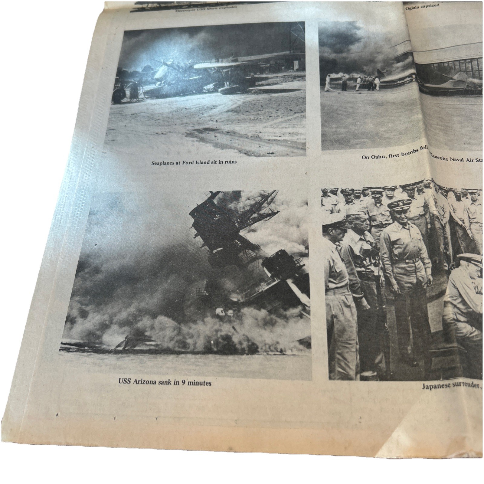 Vintage Honolulu Star Bulletin WAR OAHU BOMBED BY JAPANESE News Paper