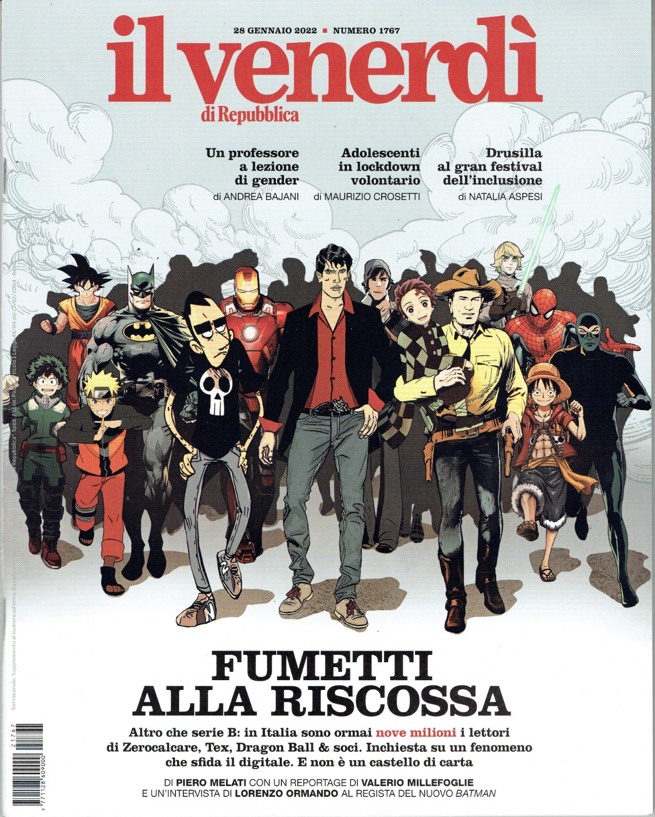 FRIDAY 2022/1767= DYLAN DOG ZEROCALCARE BATMAN TEX ONE PIECE DRAGON BALL COVER