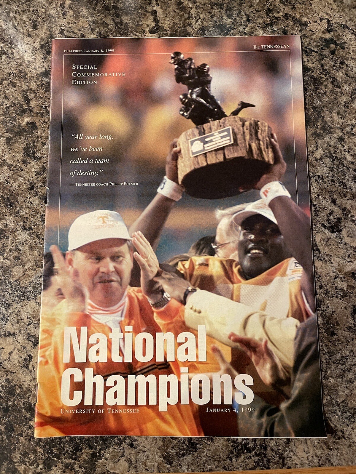 1999 Tennessee Volunteers College Football National Champions Magazine
