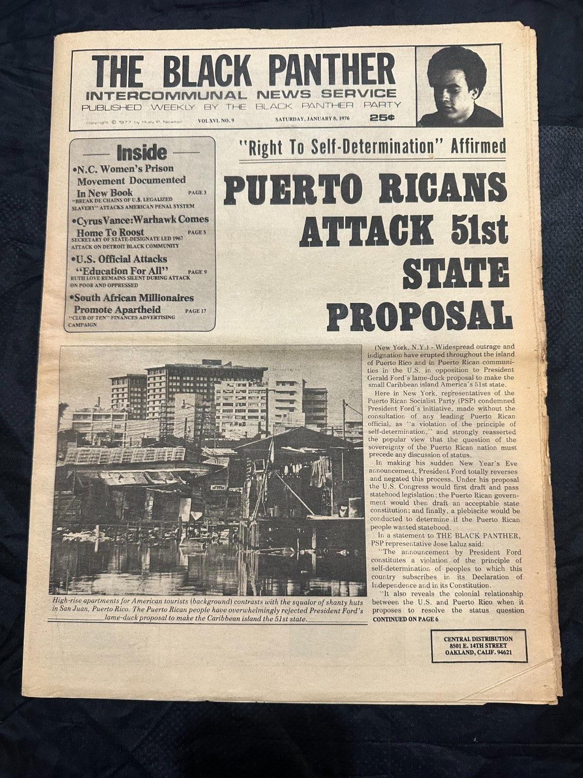 THE BLACK PANTHER NEWSPAPER – JANUARY 8th 1976