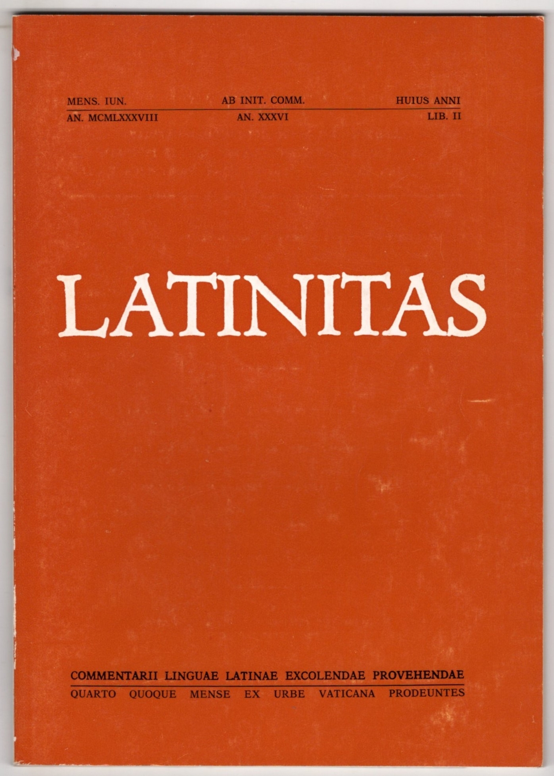 LATINITAS – N 2 – 1988