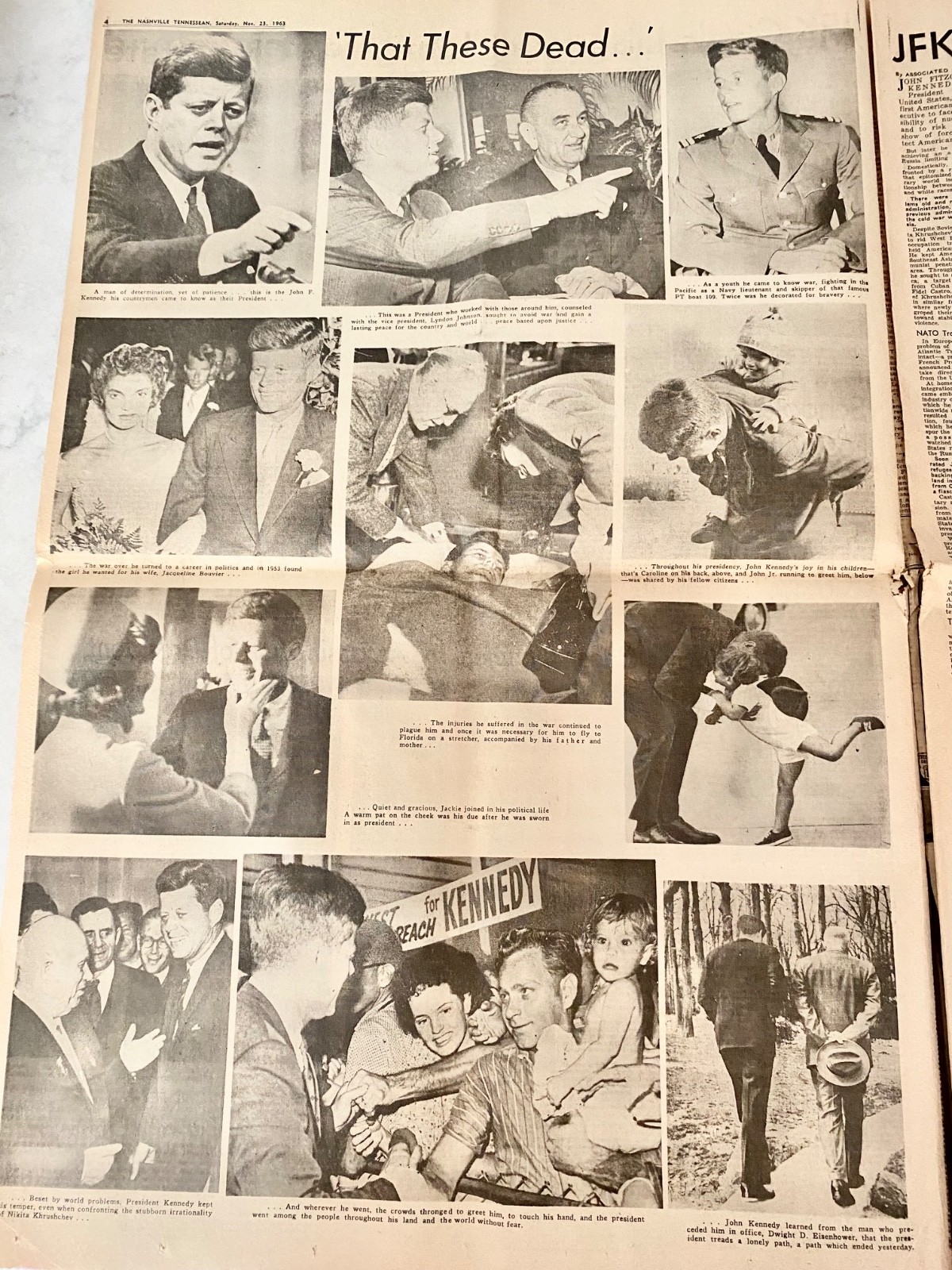 Texan as President JFK Killer Nov.23,1963 Newspaper Original 16 Pages