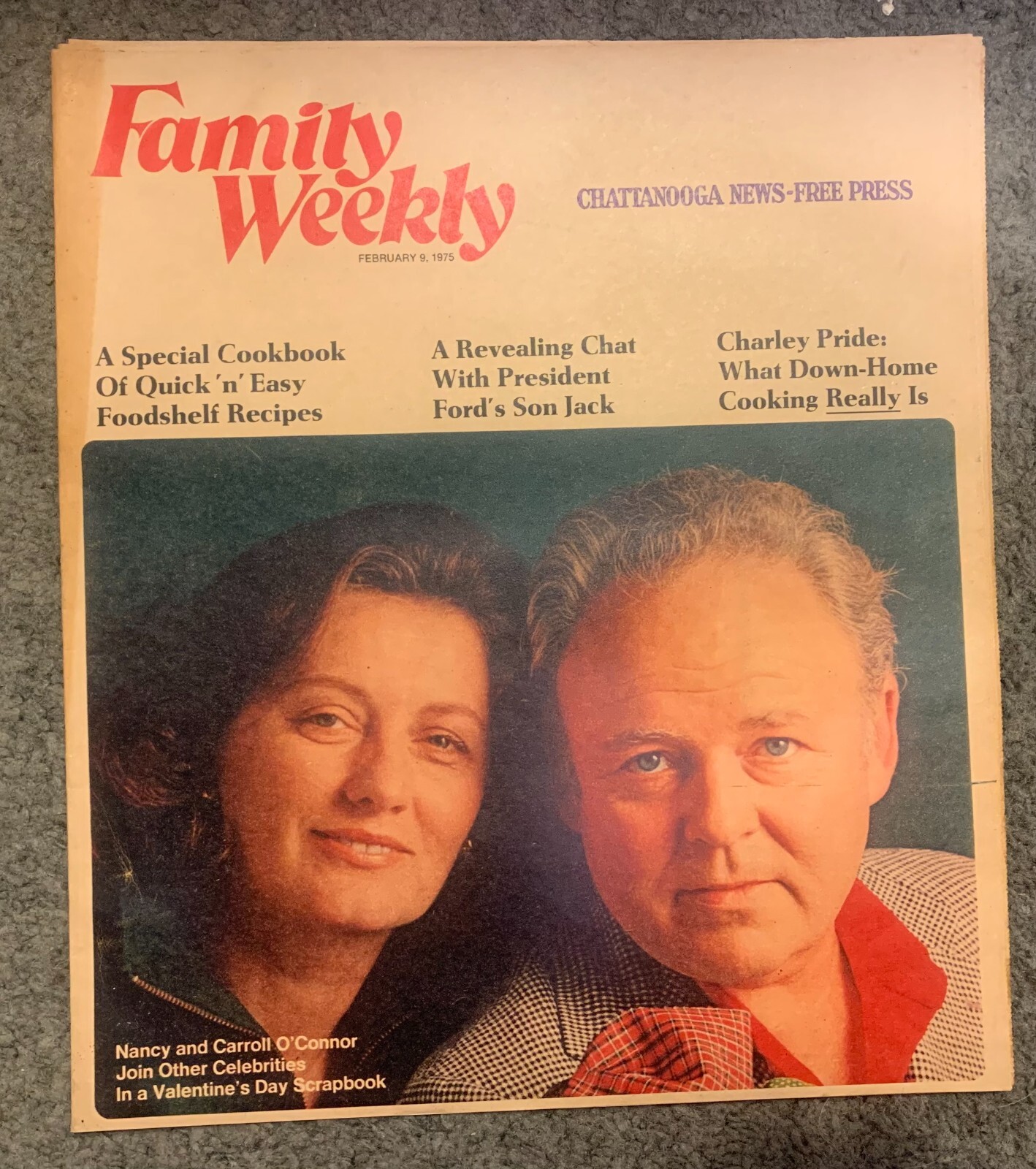1975 Family Weekly – Newspaper Insert – Carol O’Connor – Jack Ford