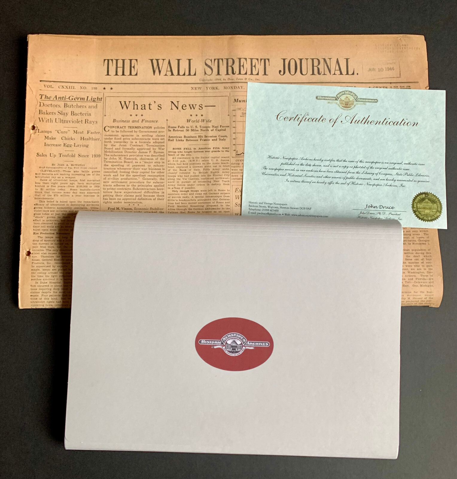 4 December 12 1946 WSJ News Wall Street Journal Original Birthday Newspaper