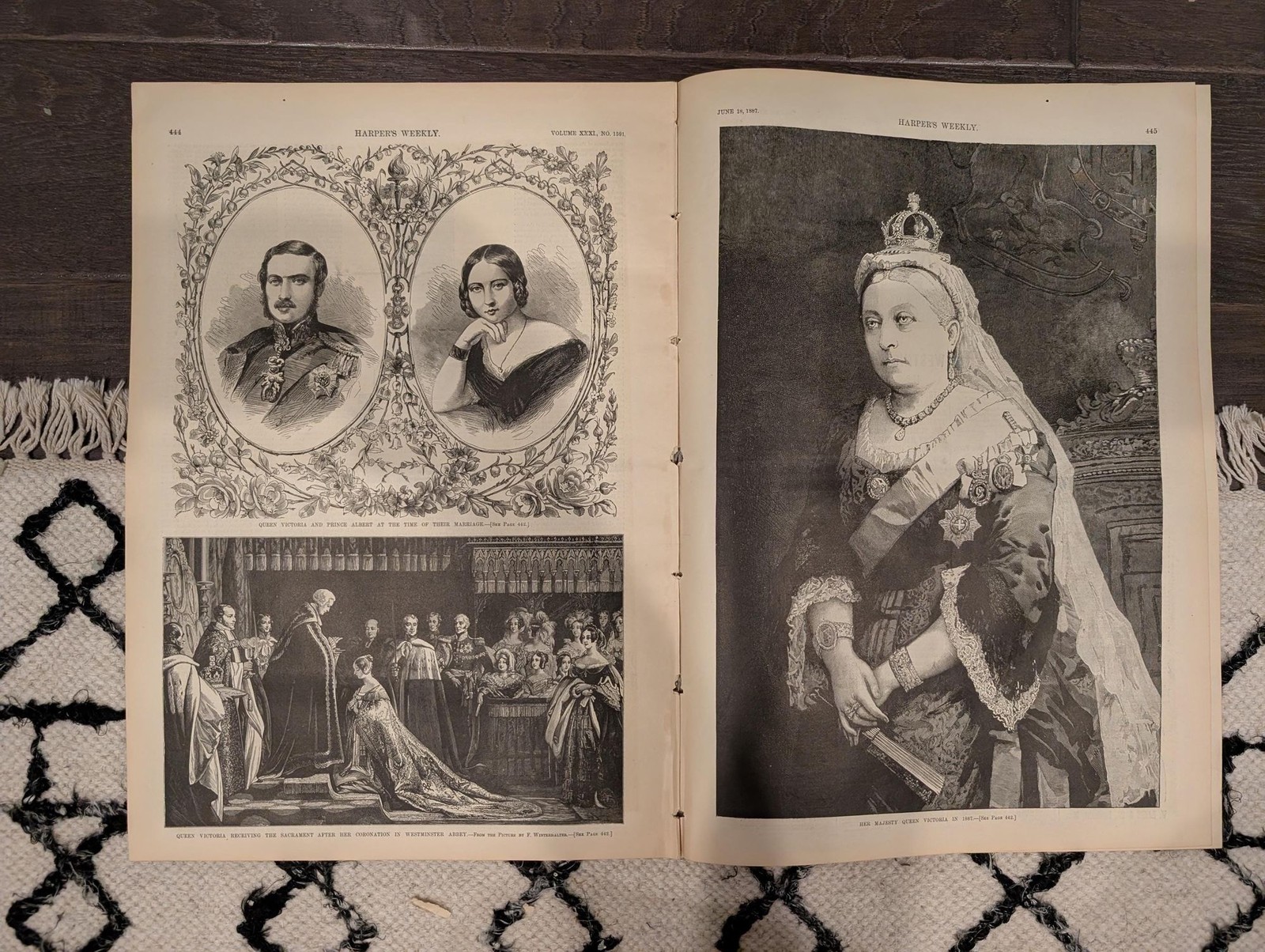 Harper’s Weekly — June 18, 1887 — ACTORS’ MONUMENT, Remington Horse Racing