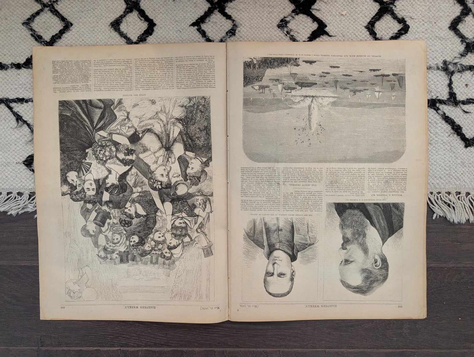 Harpers Weekly May 21, 1870 Winslow Homer Spring Blossoms William Lloyd Garrison