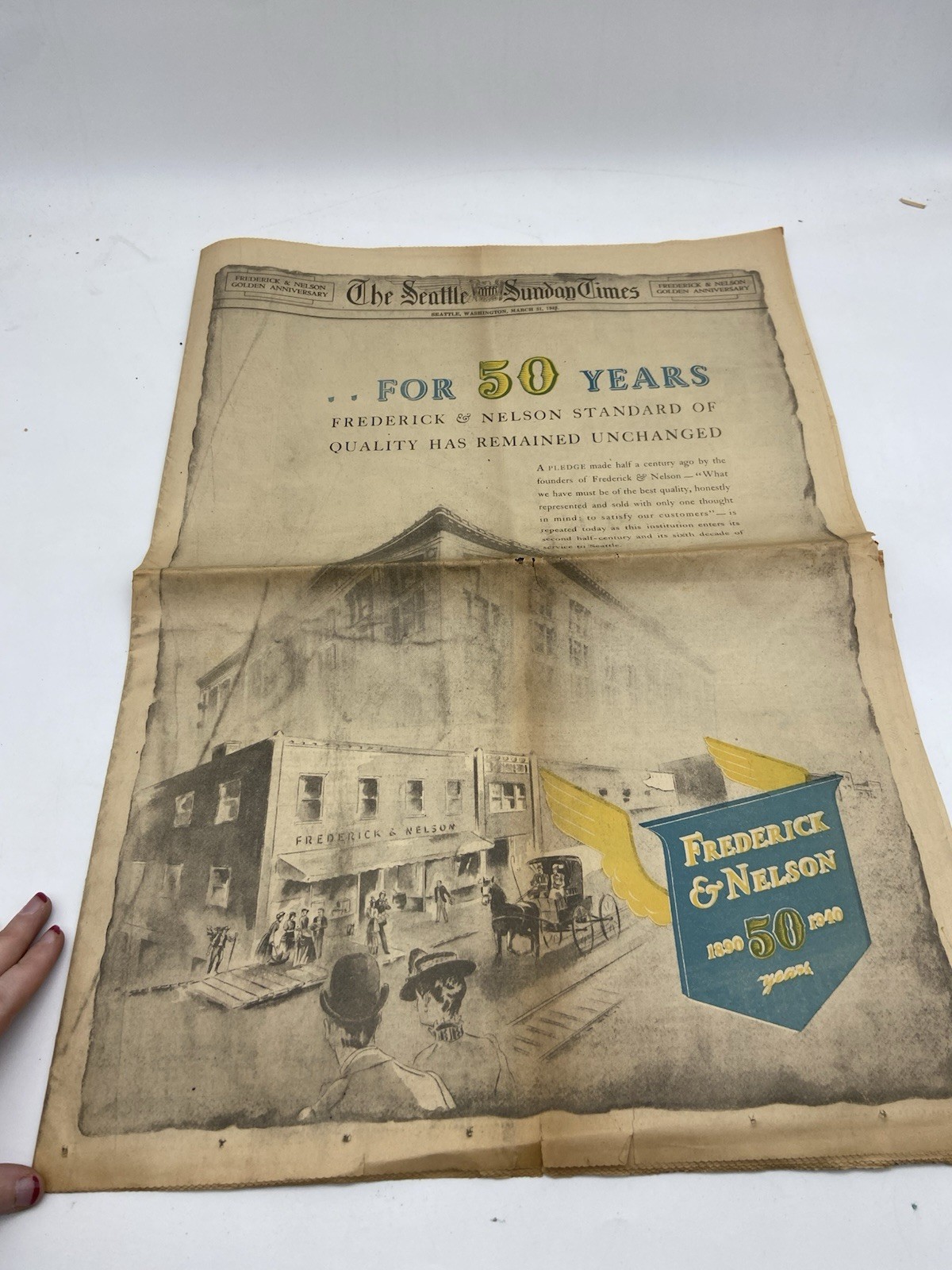 Mar 31 1940 Seattle Sunday Times Newspaper Frederick & Nelson Department Store