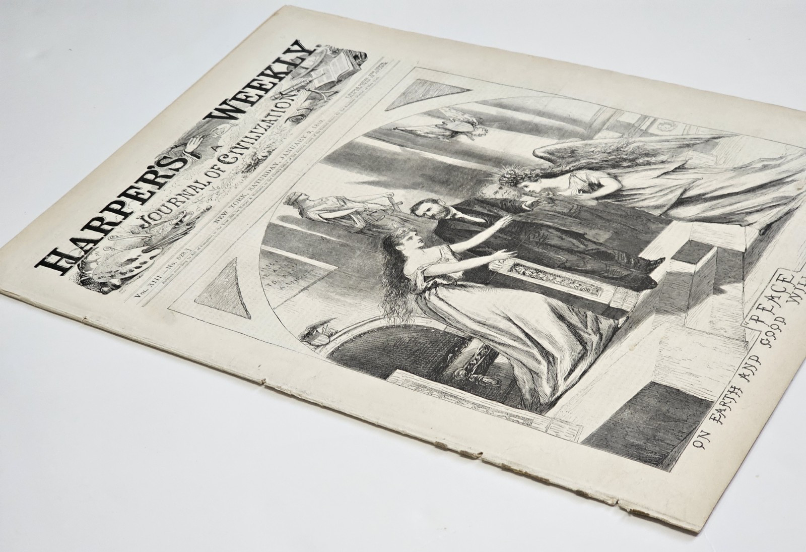 **1869 Harper’s Weekly Full Issue Includes Winslow Homer & ” West Point”**