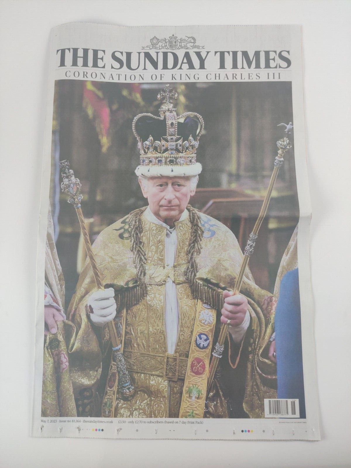 The Sunday Times UK Newspaper Coronation Of King Charles III – 7th May 2023