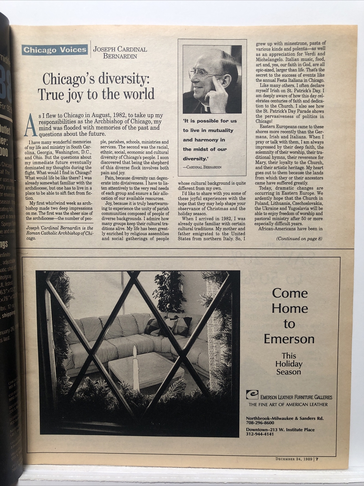 Sunday Chicago Tribune December 24 1989 Christmas Treasures Section 10 Newpaper