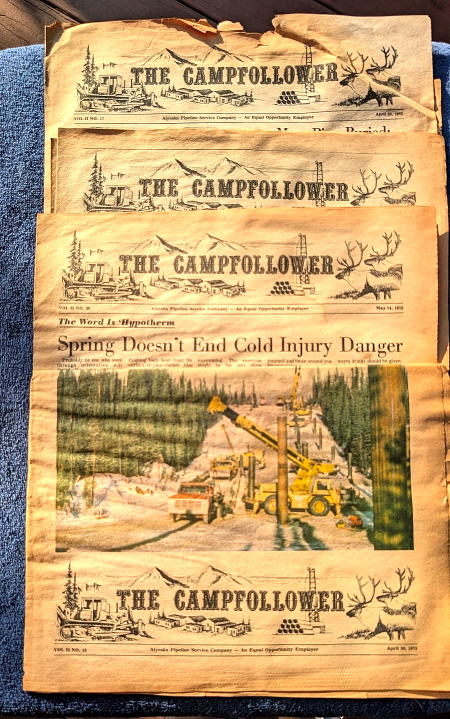 ALYESKA PIPELINE CO, Alaska Pipeline Contractor Employee News CAMPFOLLOWER 1975