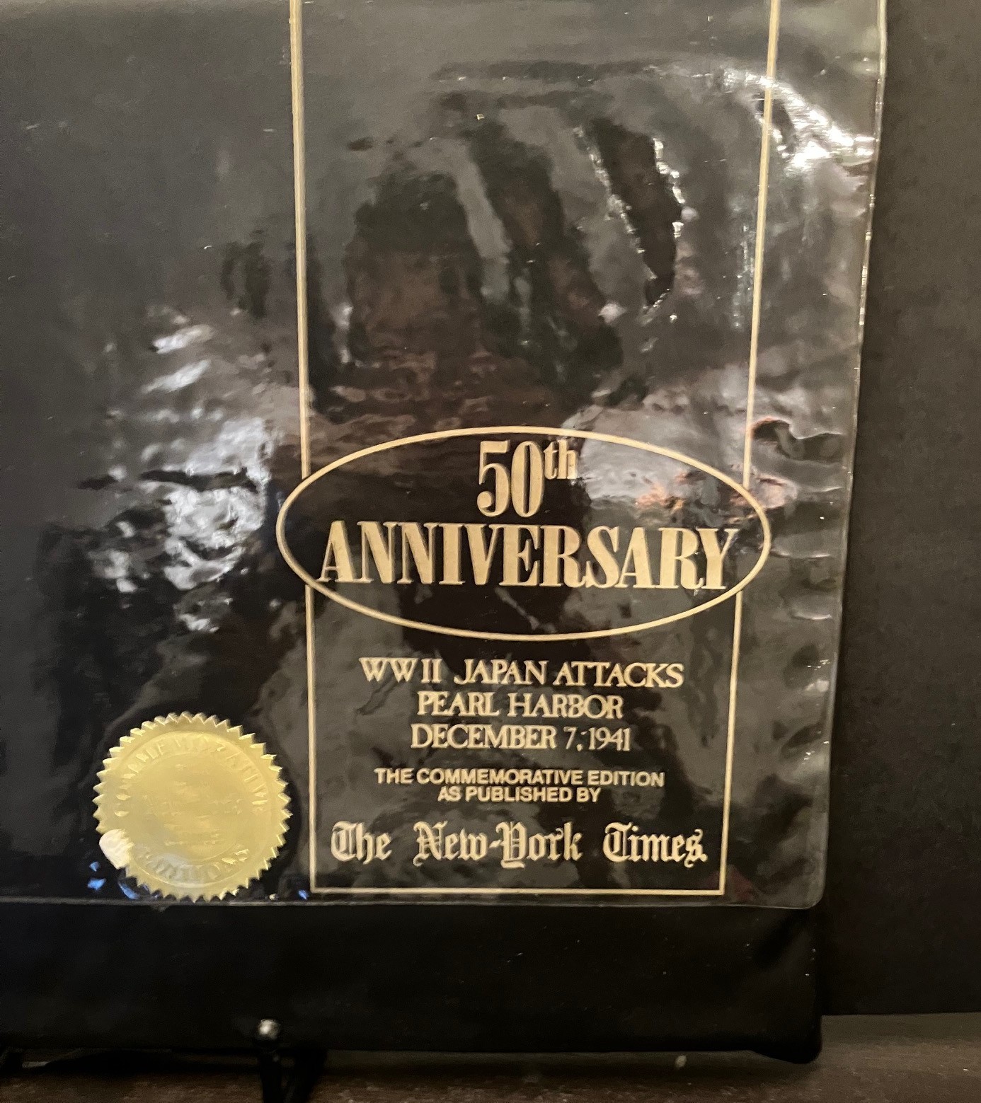 New York Times 50th Commemorative Edition WWII Japan Attacks Newspaper Printed 1