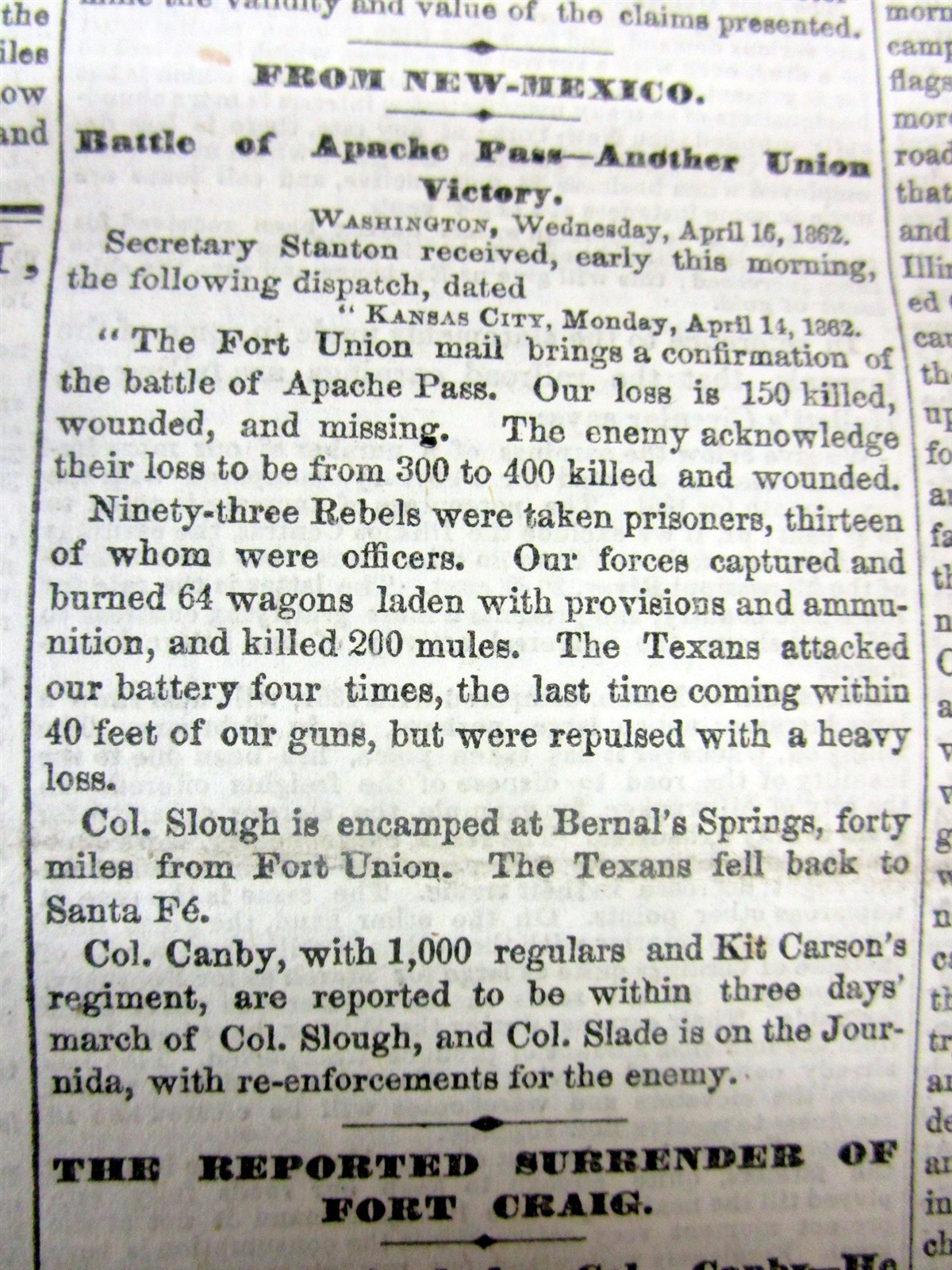 1862 Civil War newspaper BATTLE OF SHILOH Tennessee GEN BEAUREGARD v W T SHERMAN