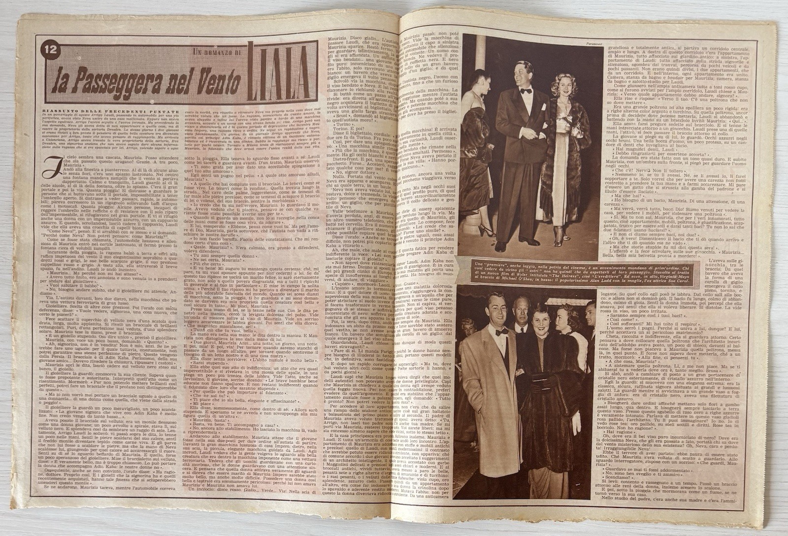 NEWS Women’s Literary Magazine Rizzoli No.52 1949 Year XXX Farley Granger