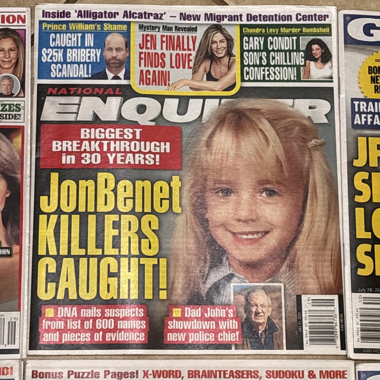 Globe Examiner Enquirer 10 Lot JFK EPSTEIN TRUMP MARISKA CHARLES JULY AUG 2025