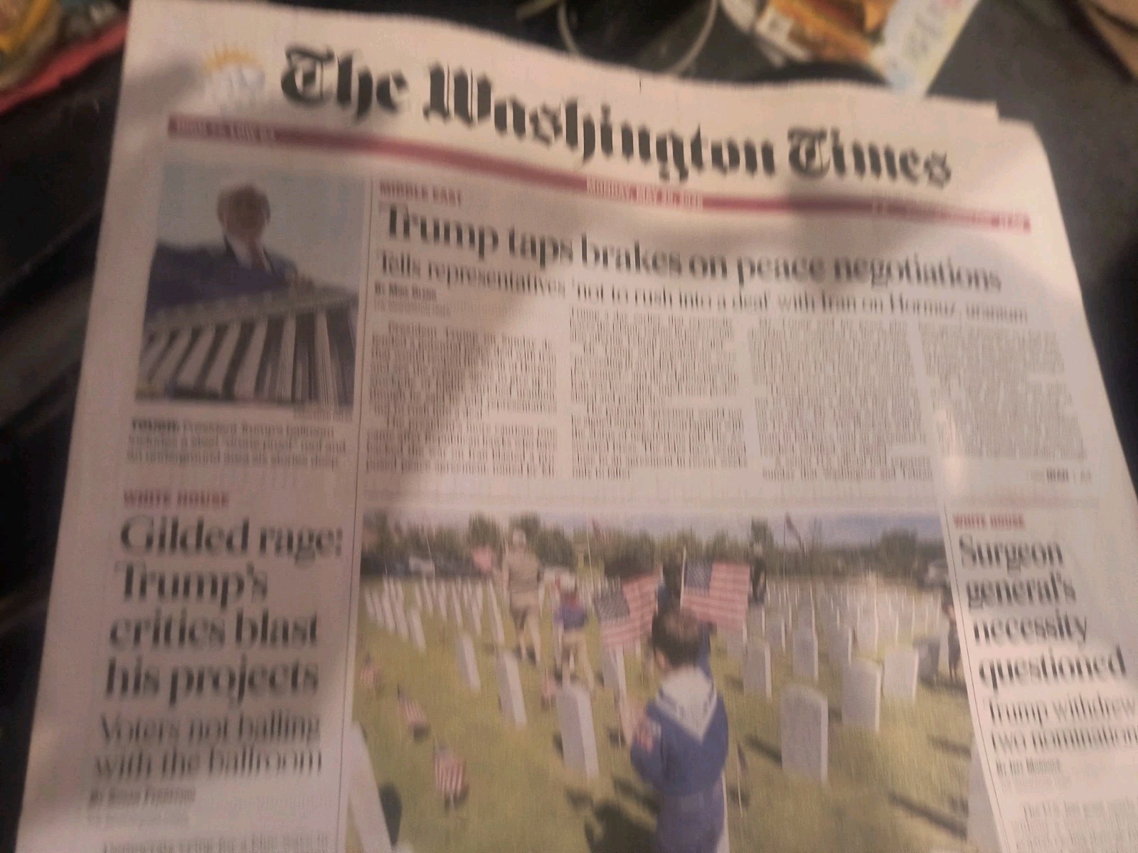 The Washington Times Monday May 25 2026