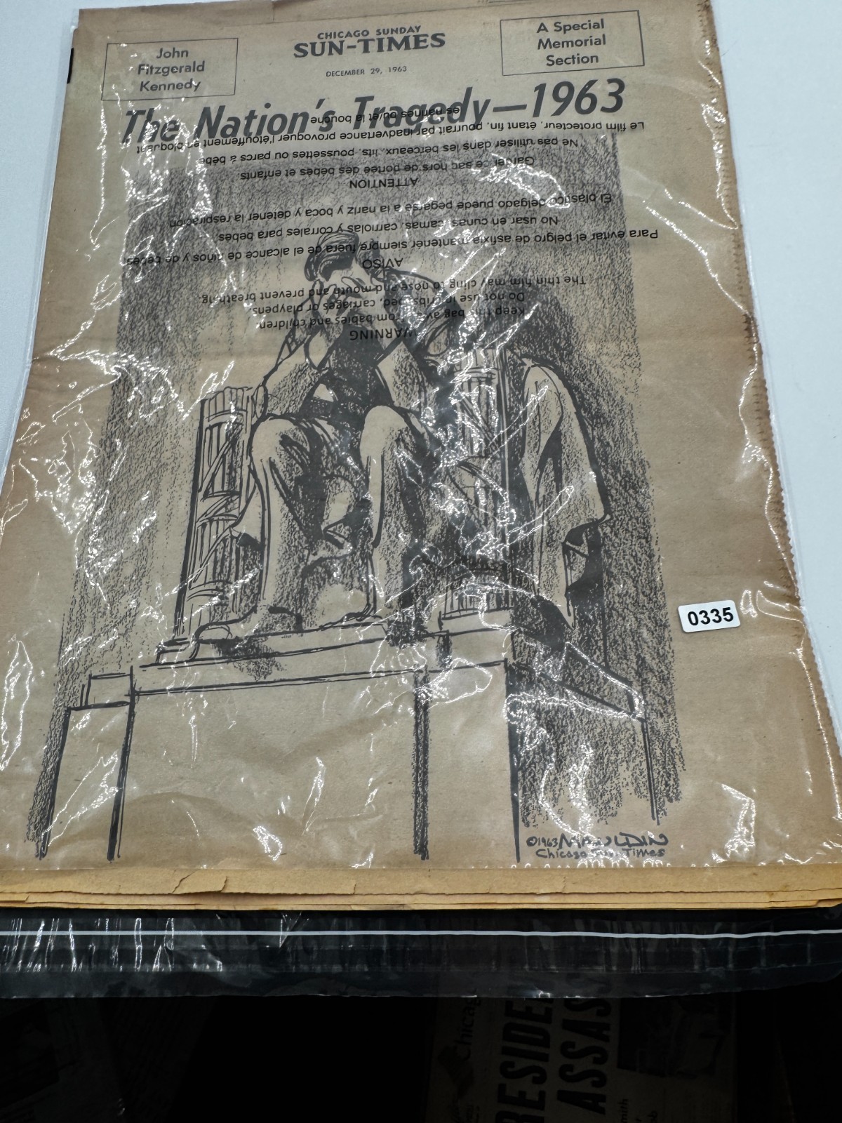 Chicago Sun Times December 29 1963 The Nations Tragedy- Special Memorial Section