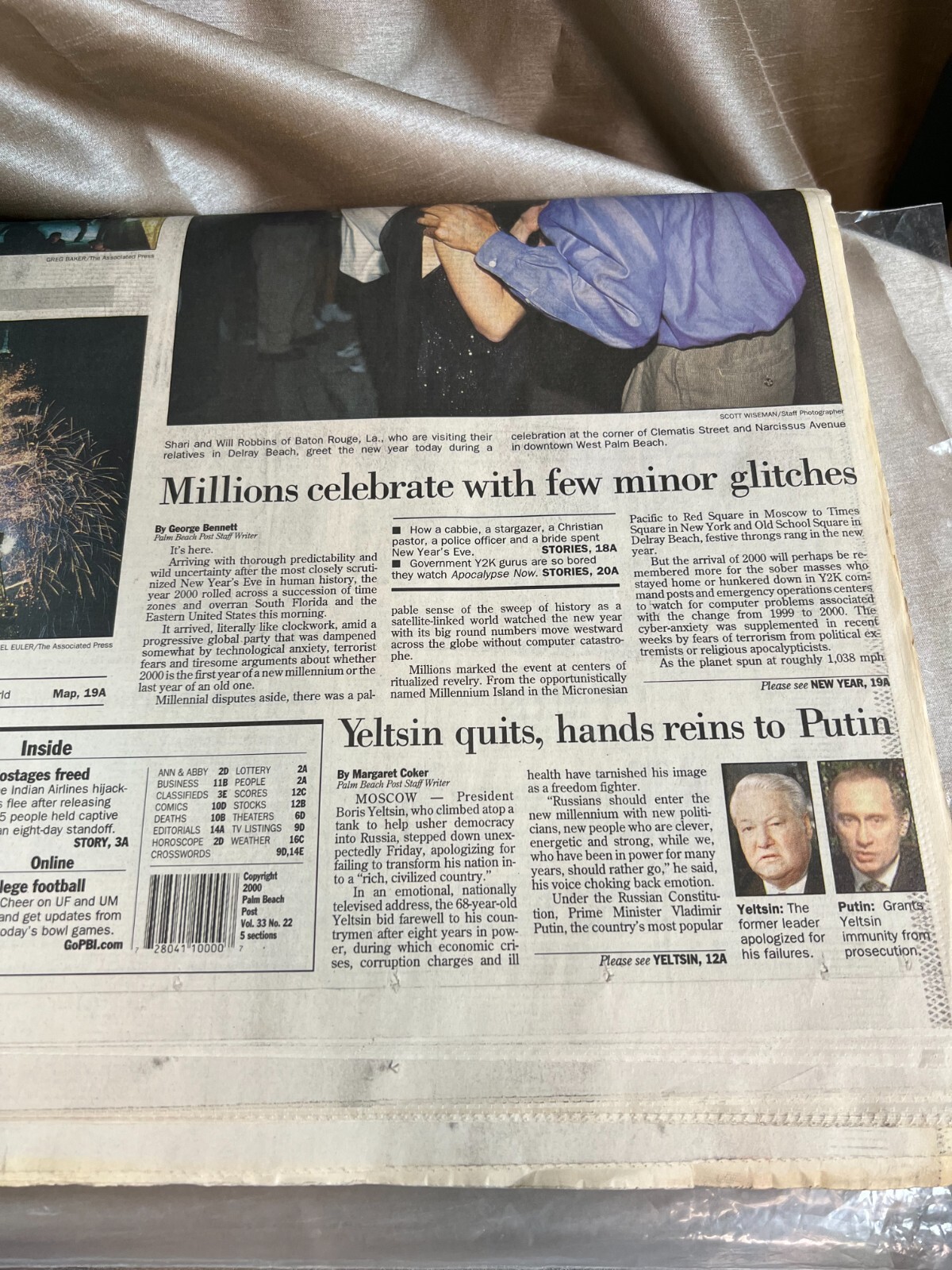 Palm Beach Post Commemorative Edition January 1, 2000