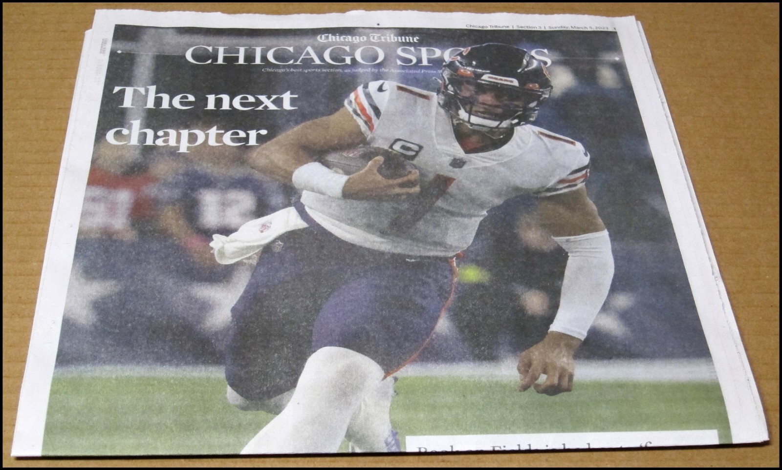3/5/2023 Chicago Tribune Sports Justin Fields Bears Offseason The Next Chapter