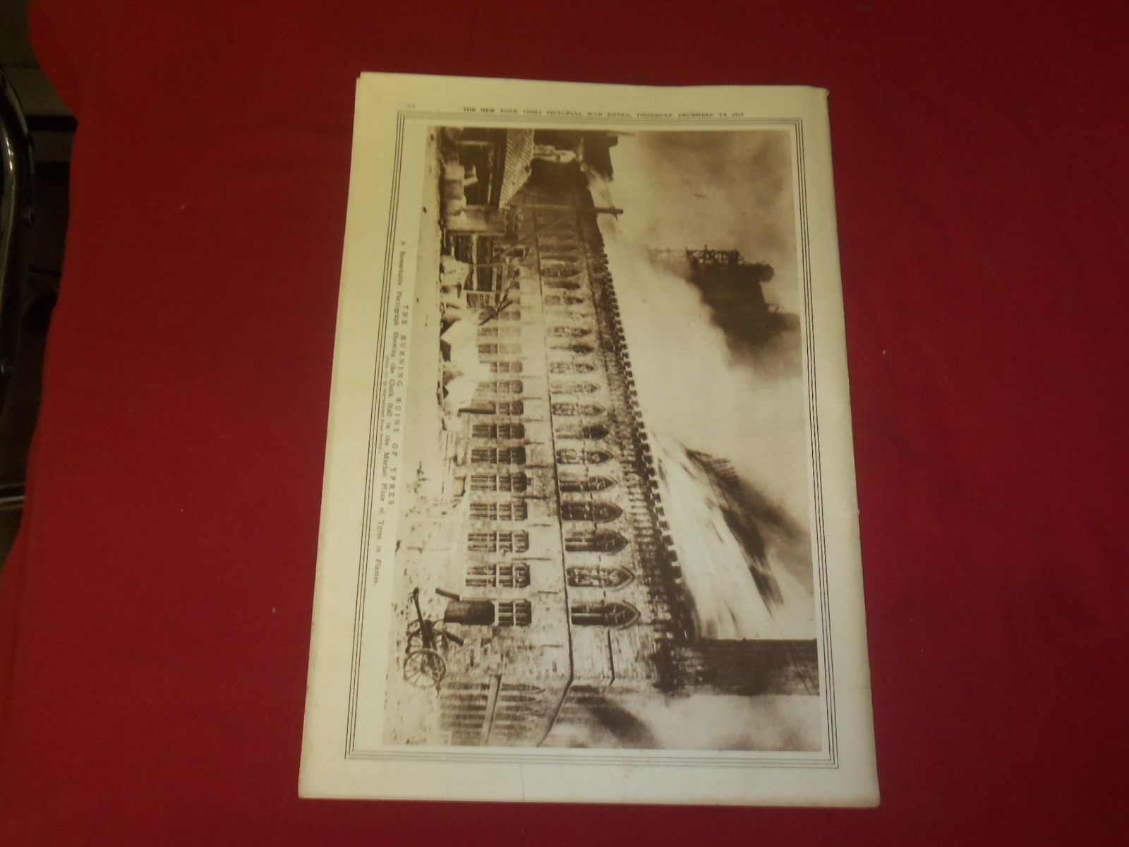 1914 DECEMBER 24 NY TIMES PICTORIAL WAR EXTRA SECTION – CHRISTMAS ISSUE- NP 3941