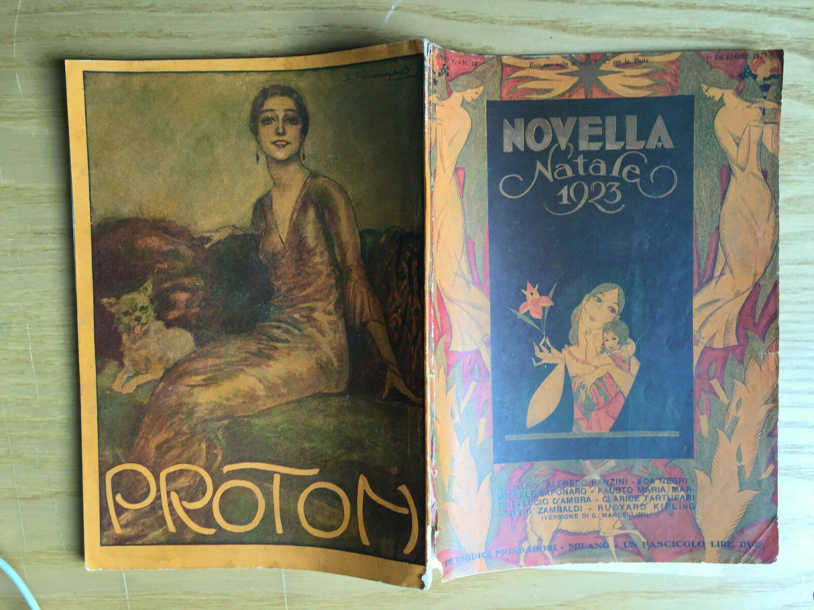 MONDADORI NOVELLA PERIODICAL ITALIAN WRITERS N° 12 1923 A. PANZINI ADA NEGRI