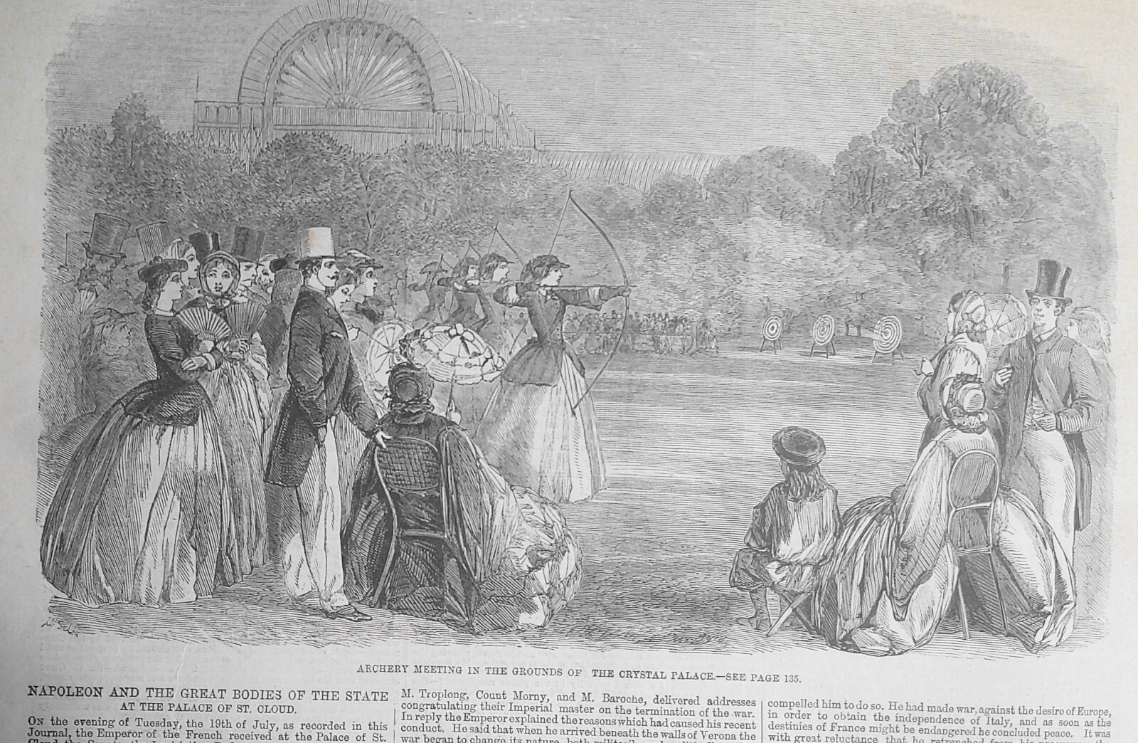 Illustrated London News, August 6, 1859. Peace Conference, Zurich; General Vinoy