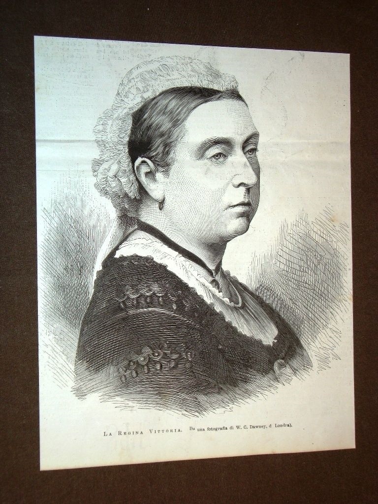 1879 Queen Victoria Alexandrian Victoria UK Print