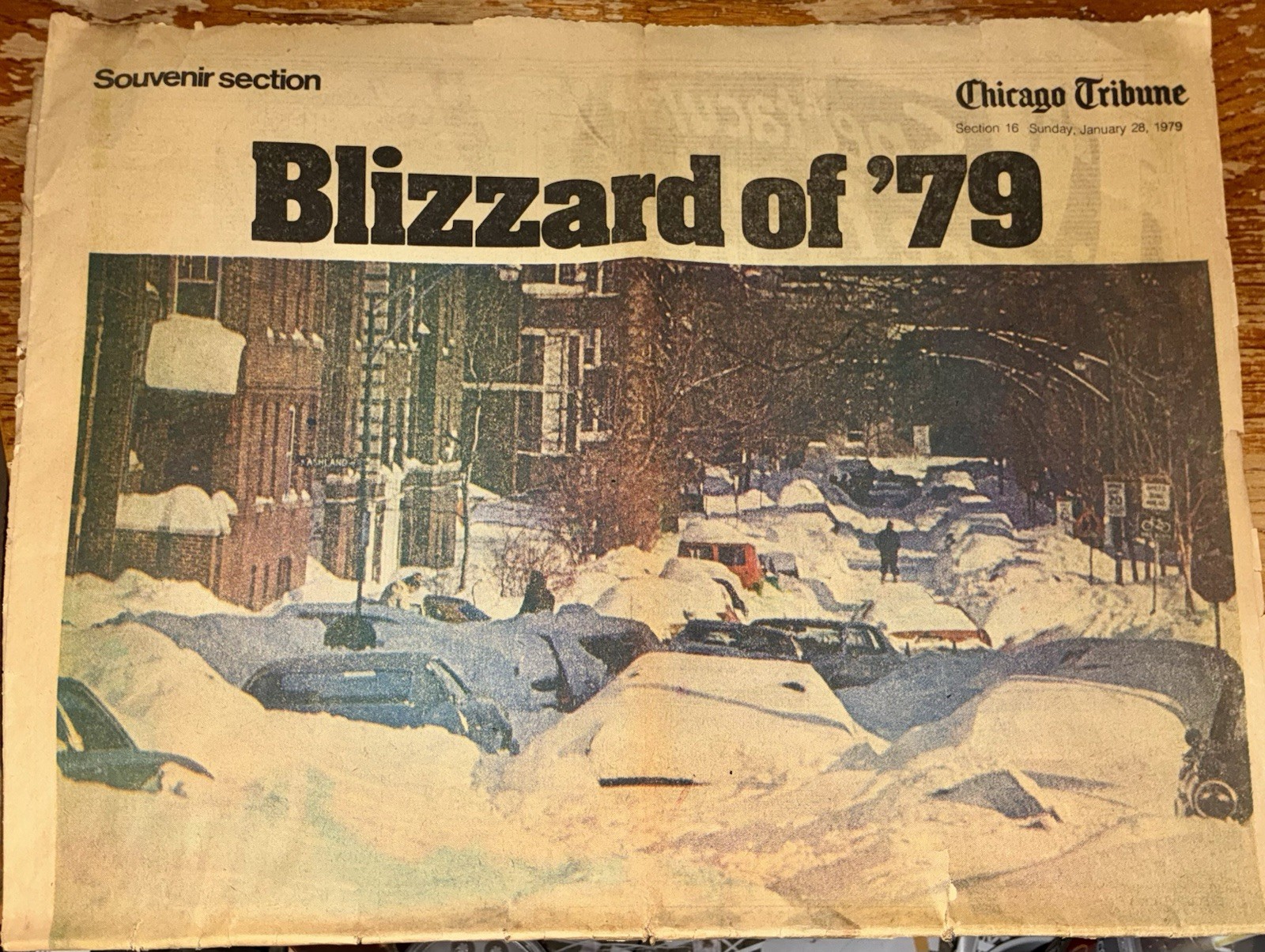 Chicago Tribune Souvenir Section Jan 28, 1979 Blizzard of ’79 Newspaper Insert