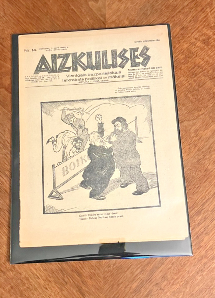 Aizkulises Latvian Magazine 1933 Riga Issue No 14 Original