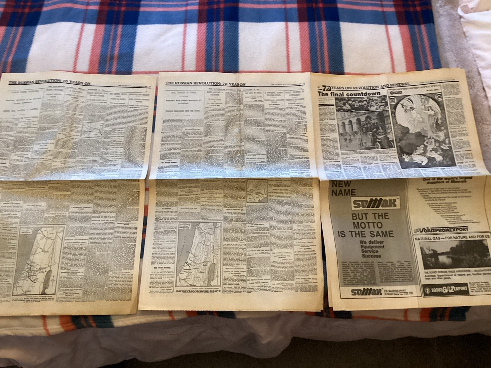 russian revolution 70 Years On Guardian 1987 Original Newspaper