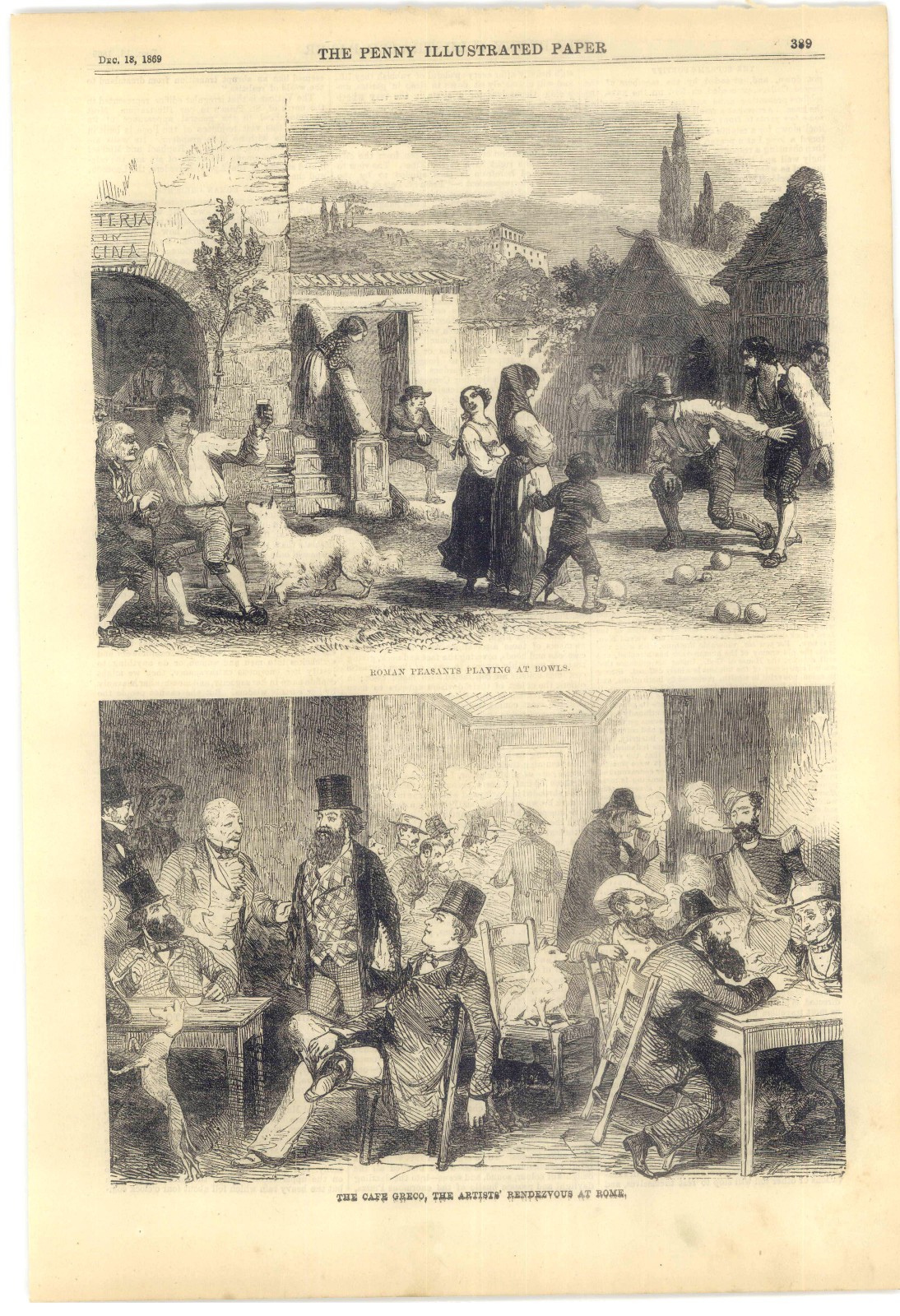 1869 Penny Ilustrated Paper, Devon Savages, NY Richardson Tragedy,Irish Troubles
