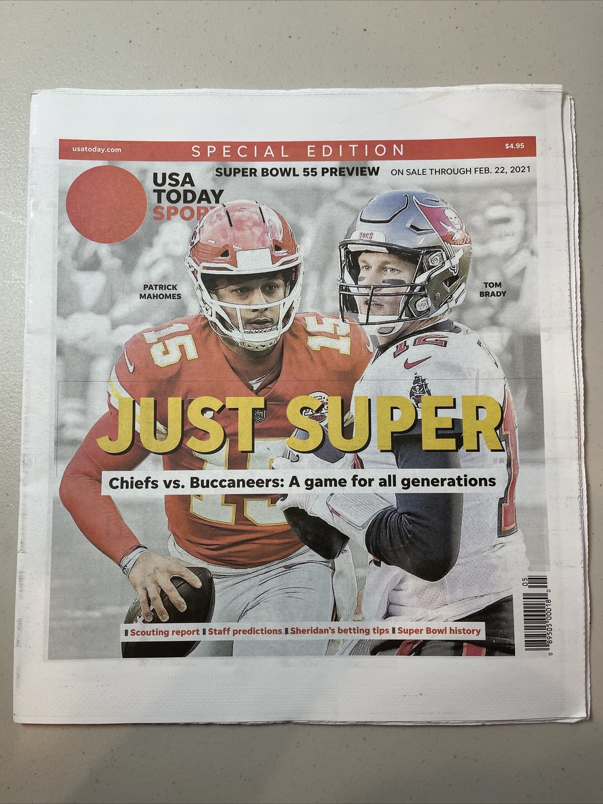 USA TODAY SPORTS SPECIAL EDITION – CHIEFS VS. TAMPA BAY SUPER BOWL – BRADY CHAMP