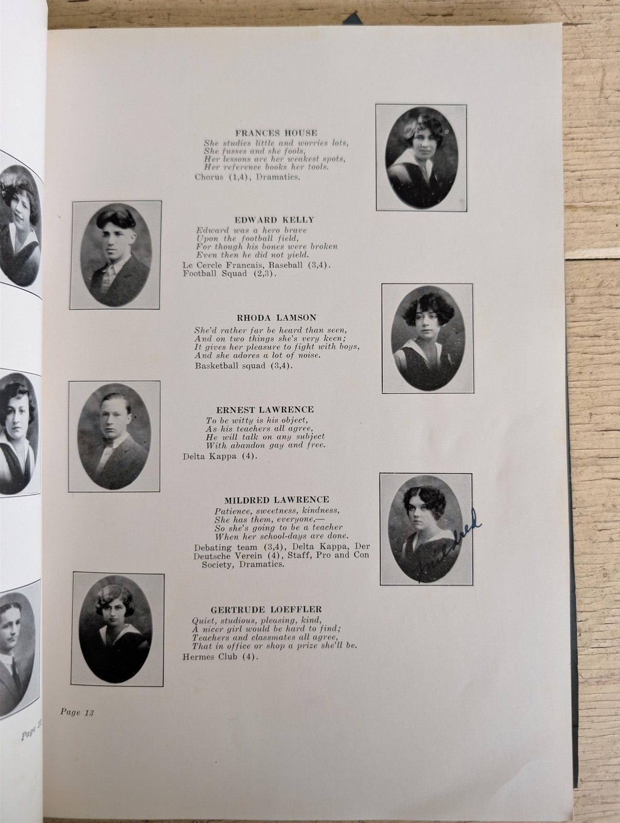 Antique 1926 The Tiger School Yearbook From Dover High School in Dover