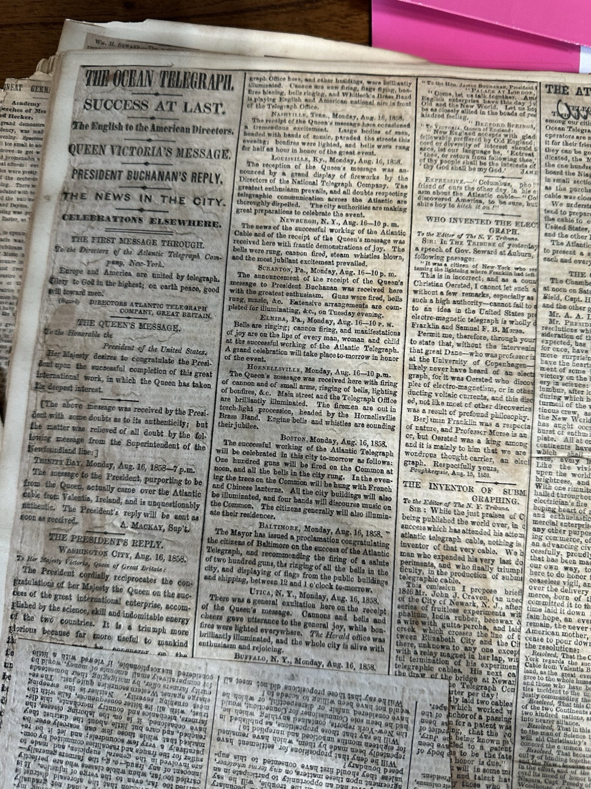 1860s Scrapbook Original Mechanical Ledger Political Newspapers Lincoln Buchanan