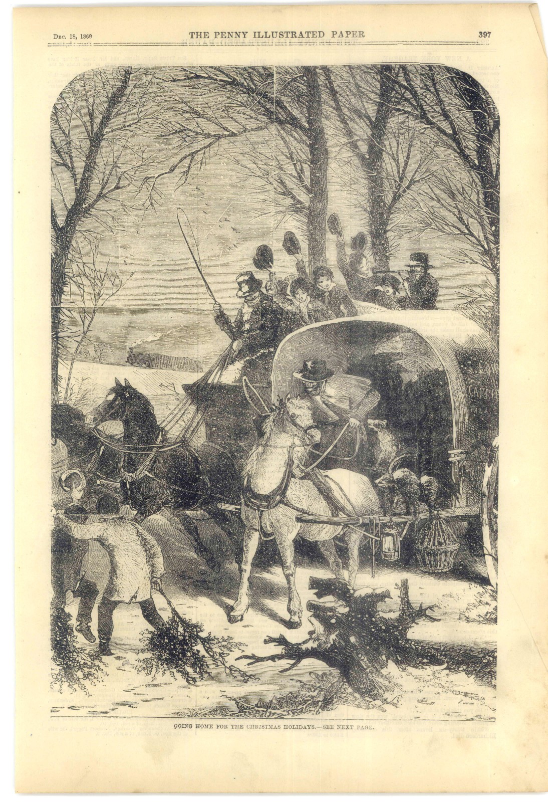 1869 Penny Ilustrated Paper, Devon Savages, NY Richardson Tragedy,Irish Troubles