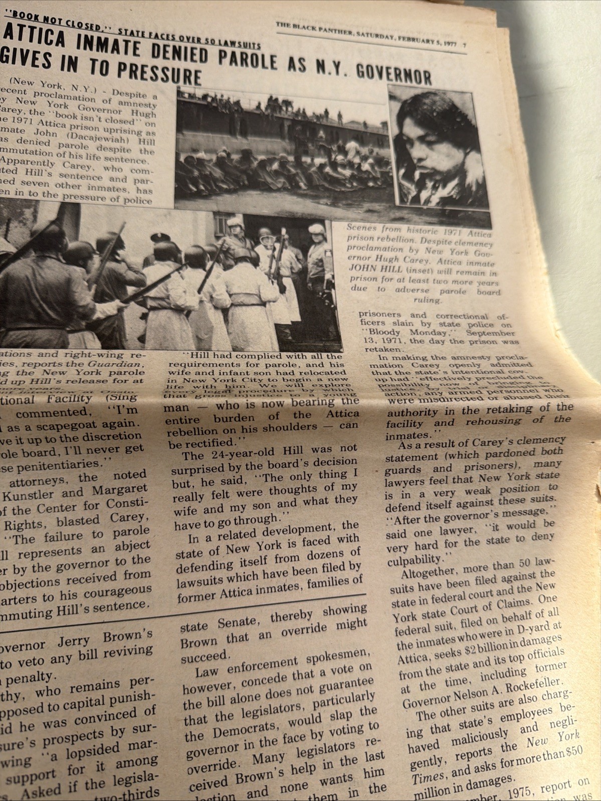 THE BLACK PANTHER PARTY NEWSPAPER – FEBRUARY 5, 1977 Huey Newton ROOTS TV Show