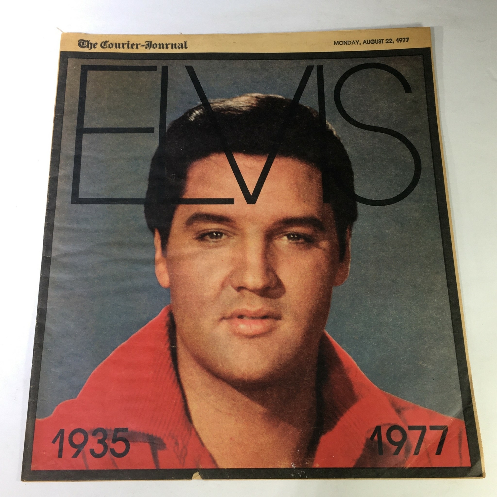 VTG The Courier Journal Magazine August 22 1977 – Elvis Presley 1935 – 1977