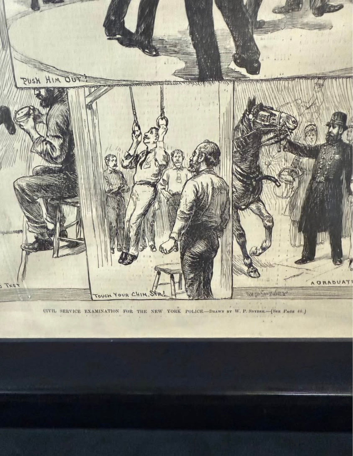 Original Harper’s Weekly – Saturday January 16, 1886 Page 44 – NYPD Exam