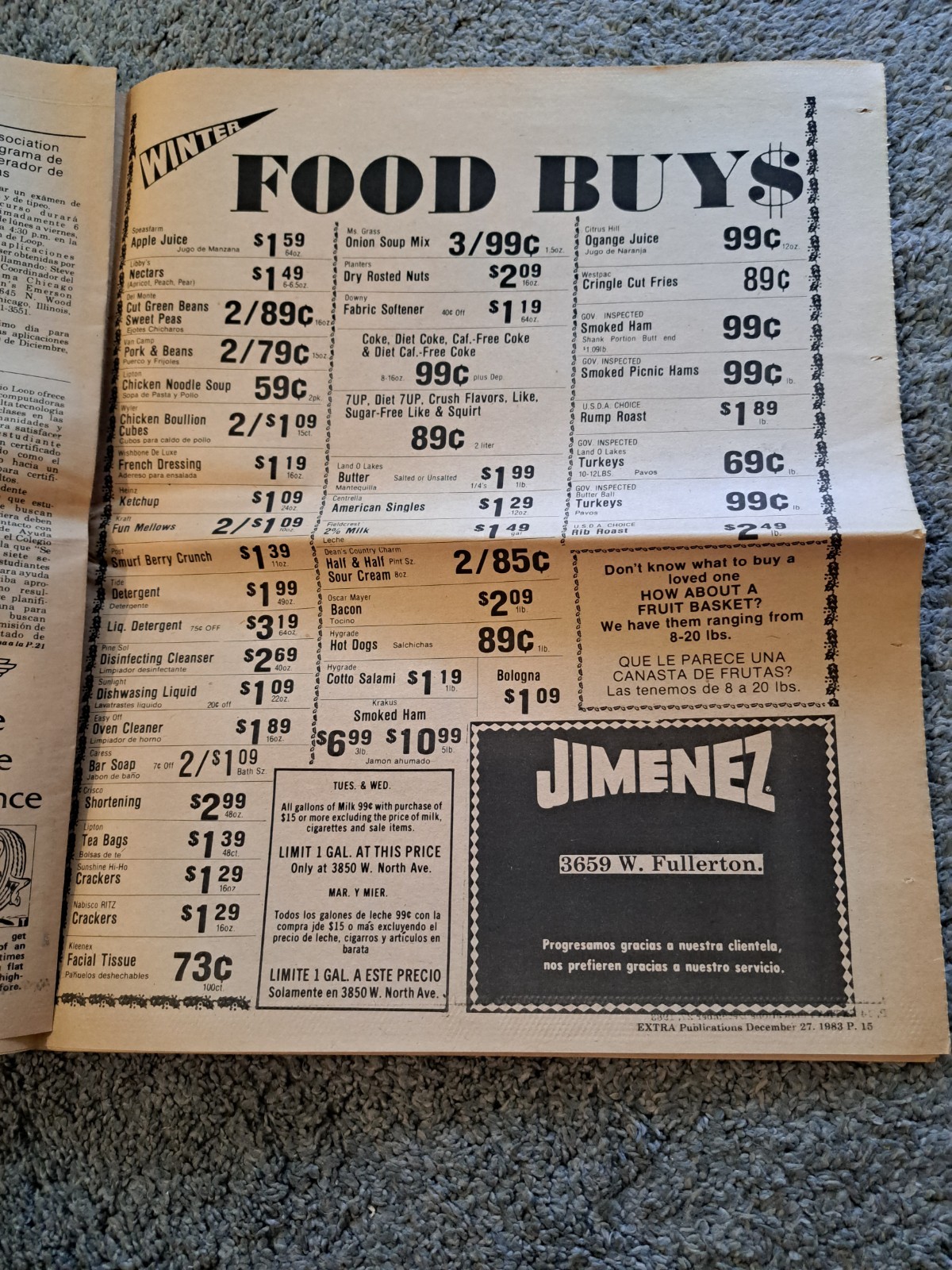 December 28 1983 Logan Square Extra Newspaper Chicago