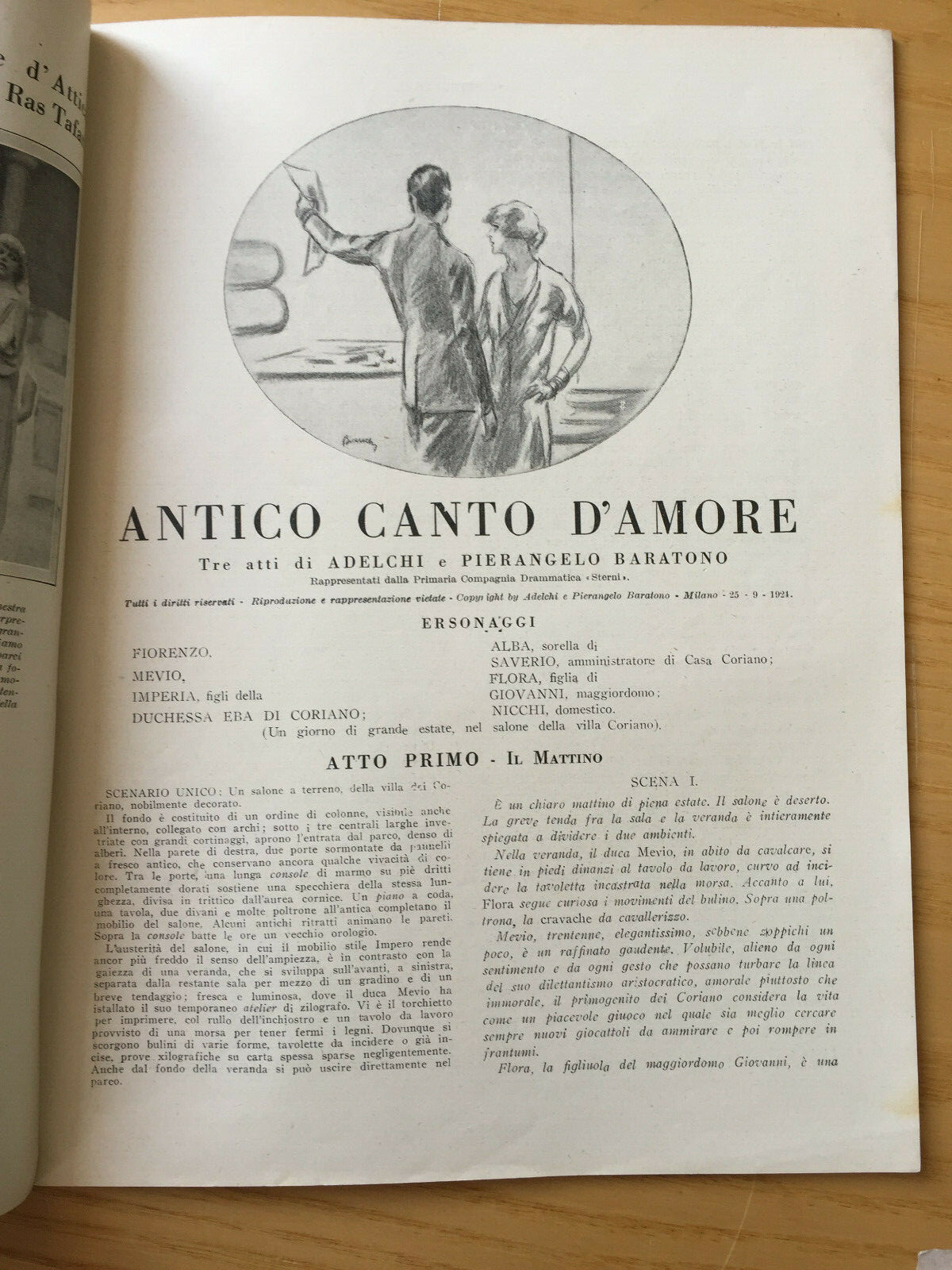MONDADORI COMEDIA PERIODICO COMEDIA E VITA THEATRALE N 18 1924 A. BARATONO 2/19