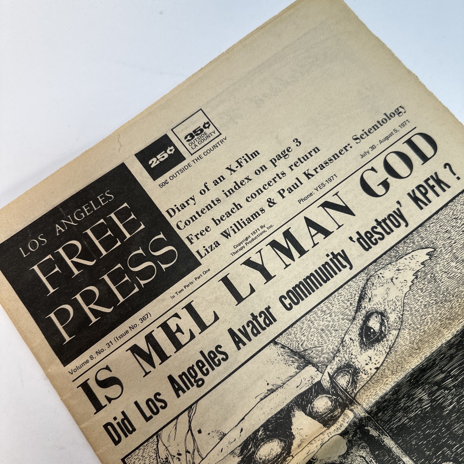 1970s CounterCulture Underground LGBT Los Angeles Free Press July 30 1971