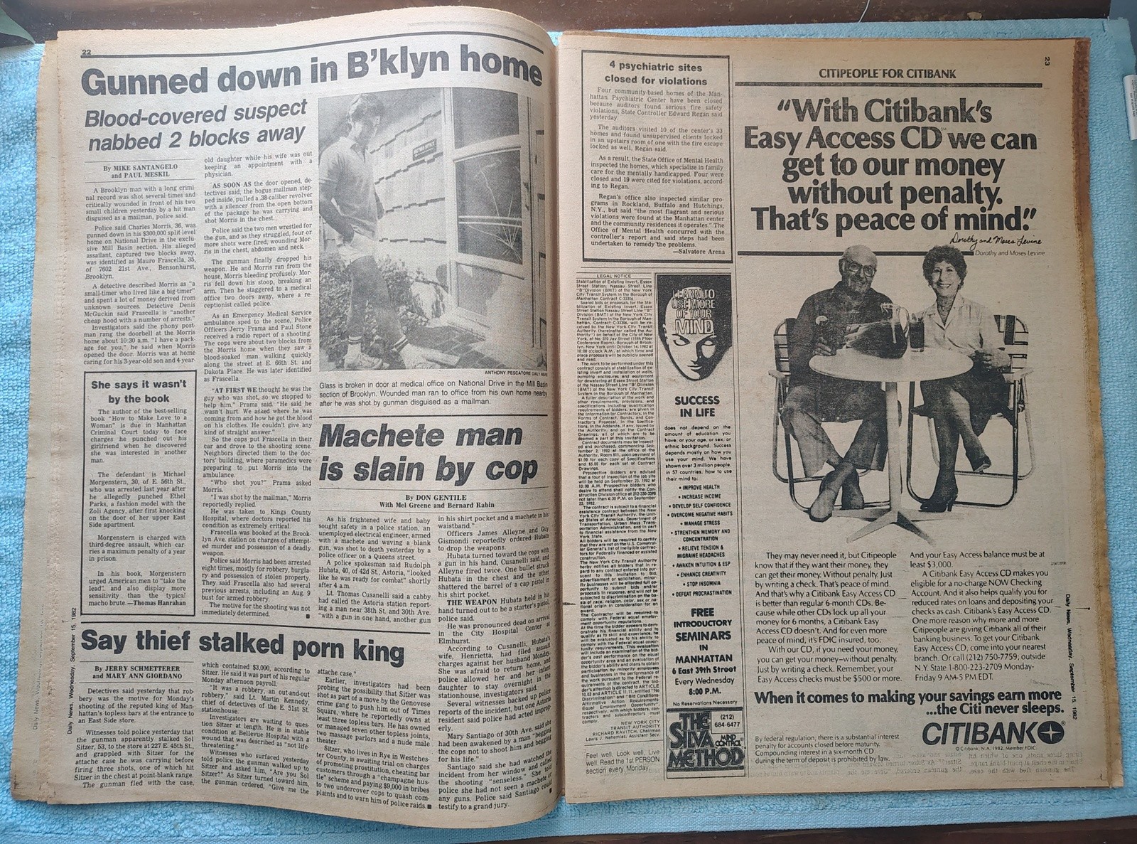 New York Daily News 15 September 1982 Princess Grace of Monaco Death Yankees ++