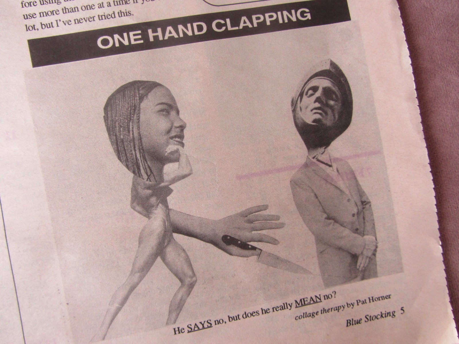 1993 Blue Stocking Newspaper Vol 1 # 5 * Feminist Radical Commentary Portland OR