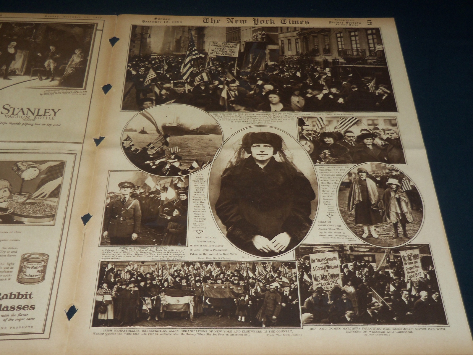 1920 DECEMBER 12 NEW YORK TIMES PICTURE SECTION NO. 4 & 5 – JIM THORPE – NT 8793