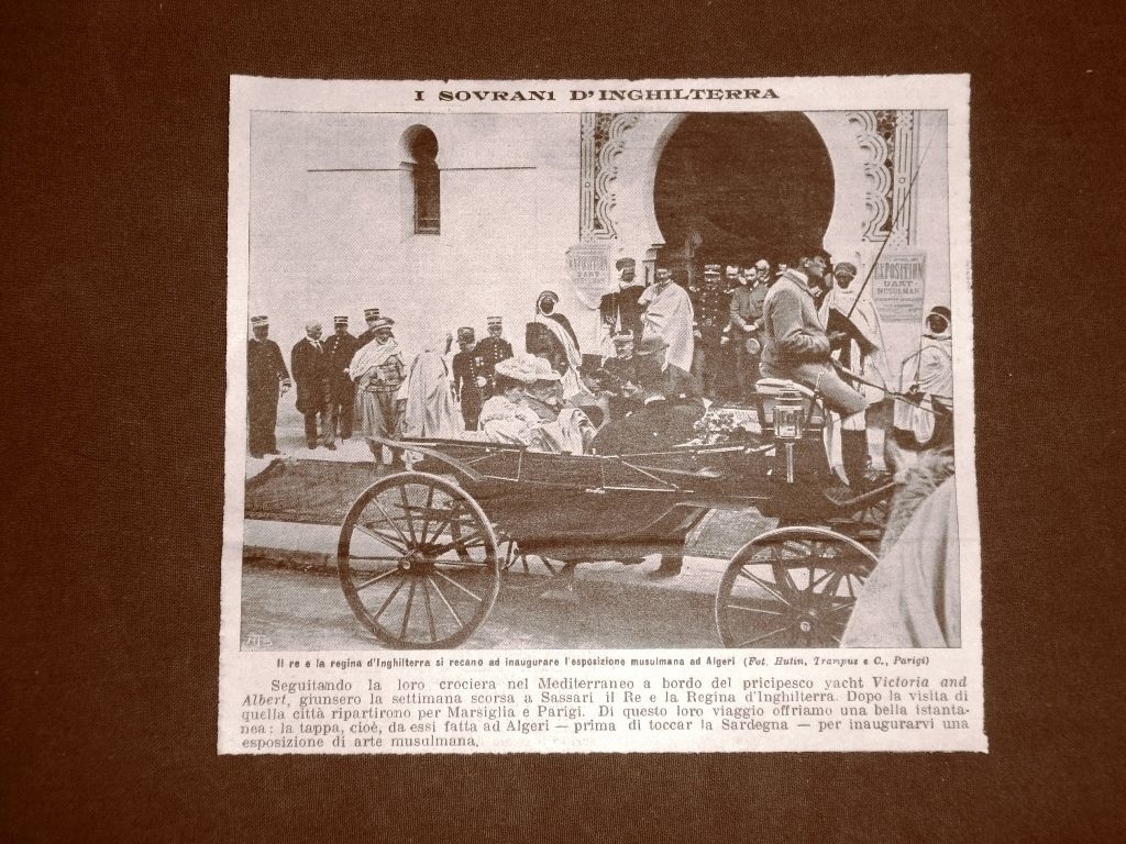 Algiers 1905 Edward VII of the United Kingdom and Alexander of Denmark Art
